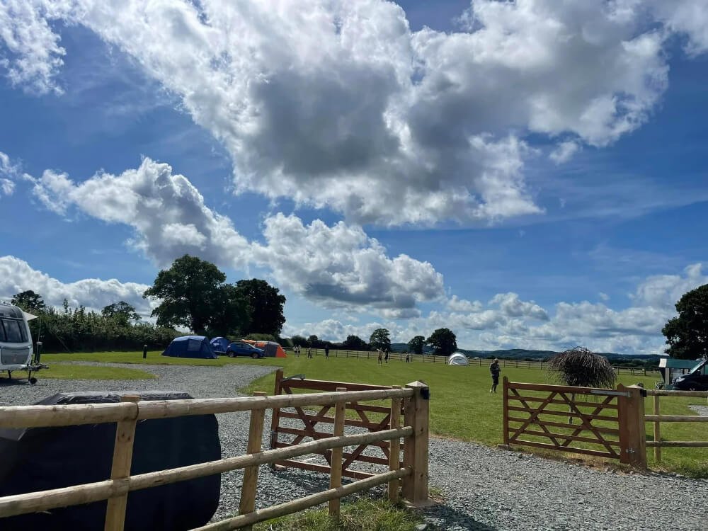 Local campsite in West Felton